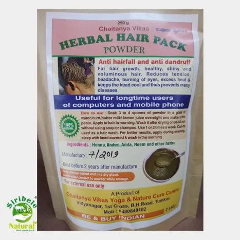 Herbal hair pack