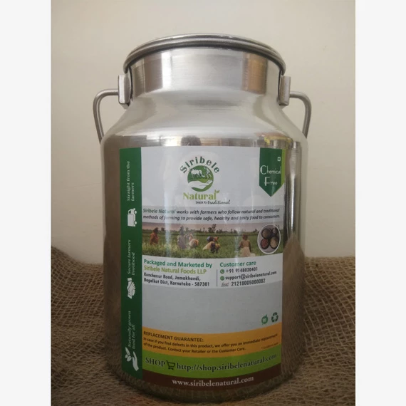 Wooden Cold Pressed Sunflower Oil in Steel Can (Price Not Including Can)